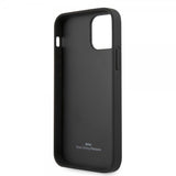 BMW iPhone 12/iPhone 12 Pro -kuoret, rei'itetty, musta