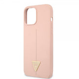 Guess iPhone 12/iPhone 12 Pro Suojakuori Metal Triangle Pinkki