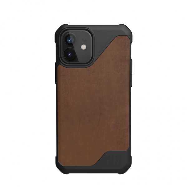 Urban Armor Gear (UAG) iPhone 12/iPhone 12 Pro Kuori Metropolis LT Leather Ruskea