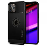 Spigen iPhone 12/iPhone 12 Pro Kuori Rugged Armor Matte Black