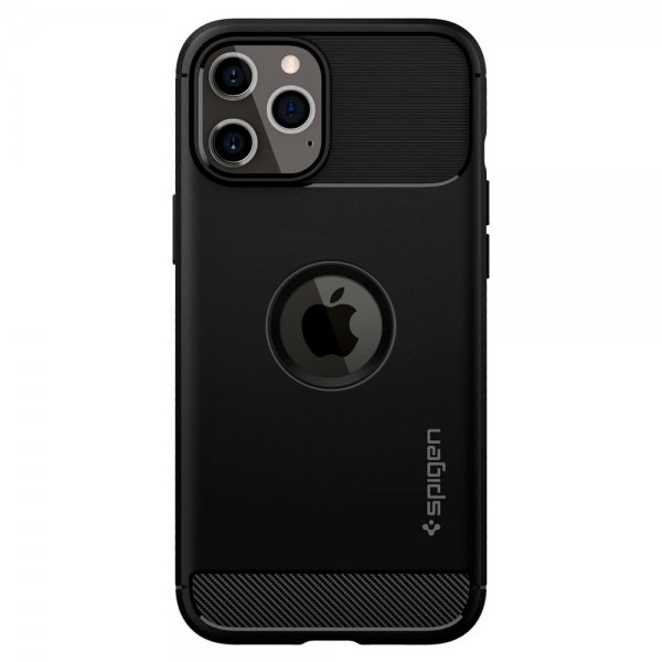 Spigen iPhone 12/iPhone 12 Pro Kuori Rugged Armor Matte Black