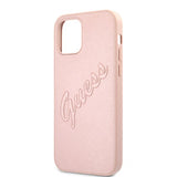 Guess iPhone 12/iPhone 12 Pro Suojakuori Saffiano Vintage Script Ruusukulta