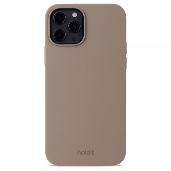 holdit iPhone 12/iPhone 12 Pro -silikonikuori, Mocha Brown