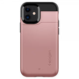 Spigen iPhone 12/iPhone 12 Pro Kuori Slim Armor CS Ruusukulta