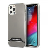 AMG iPhone 12/iPhone 12 Pro Kuori Vaakaraidat Kirkas Musta