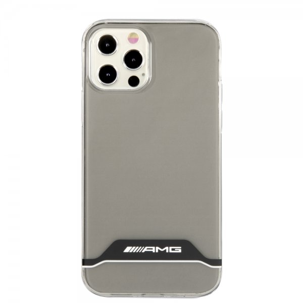 AMG iPhone 12/iPhone 12 Pro Kuori Vaakaraidat Kirkas Musta