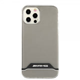 AMG iPhone 12/iPhone 12 Pro Kuori Vaakaraidat Kirkas Musta