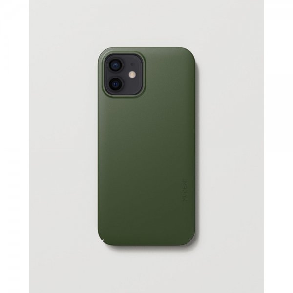 Nudient iPhone 12/iPhone 12 Pro Kuori Thin Case MagSafe Pine Green