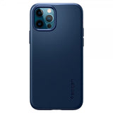 Spigen iPhone 12/iPhone 12 Pro -kuori Thin Fit Navy Blue