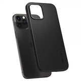 Spigen iPhone 12/iPhone 12 Pro Kuori Thin Fit Musta