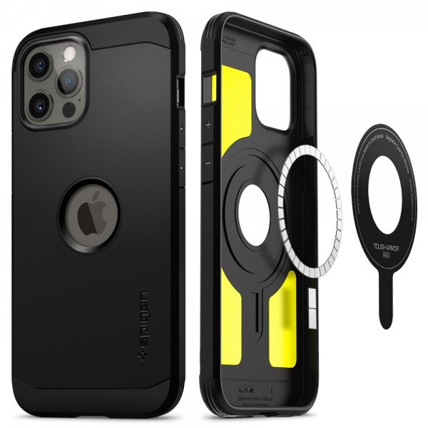 Spigen iPhone 12/iPhone 12 Pro -kuori Tough Armor Mag, musta