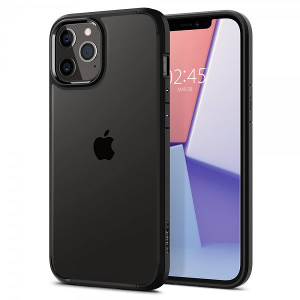 Spigen iPhone 12/iPhone 12 Pro Kuori Ultra Hybrid Matte Black