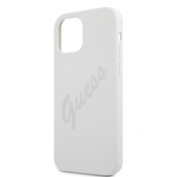 Guess iPhone 12/iPhone 12 Pro - Vintage Silicone Cream -kuori