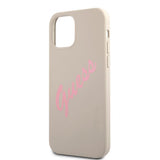 Guess iPhone 12/iPhone 12 Pro Kuori Vintage Silicone Harmaa