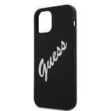 Guess iPhone 12/iPhone 12 Pro Vintage Silikonikuori Musta