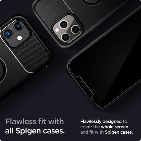 Spigen iPhone 12/iPhone 12 Pro -näytönsuoja GLAS.tR EZ Fit 2 kpl
