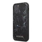 Guess iPhone 12/iPhone 12 Pro Kuori Marble Cover Musta