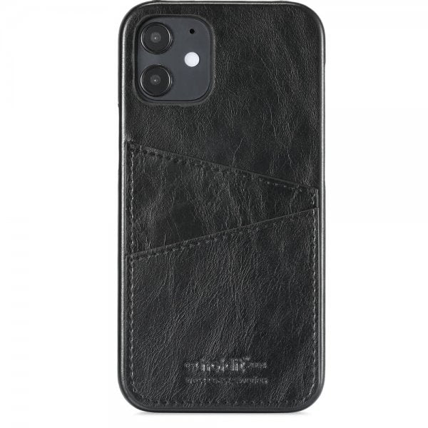 holdit iPhone 12/iPhone 12 Pro Kuori Korttipaikalla Musta