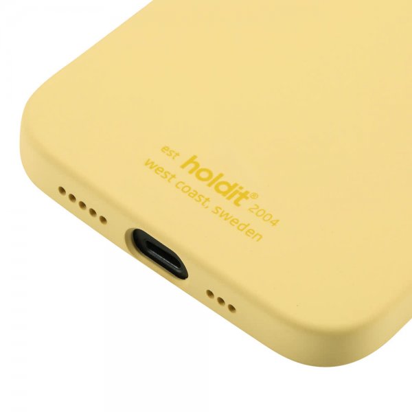 holdit iPhone 12/iPhone 12 Pro Silikonikuori Keltainen