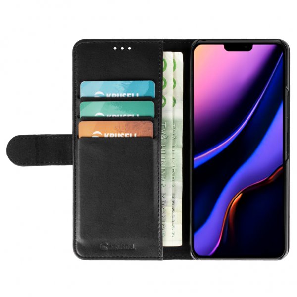 Krusell iPhone 12 Mini Kotelo PhoneWallet Musta