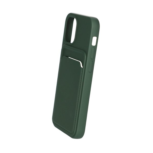 iPhone 12 Mini Kuori Korttipidike Vihreä