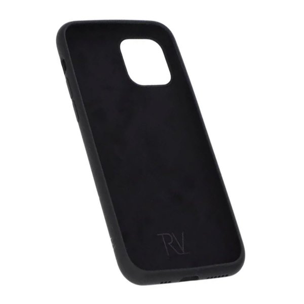 Rvelon iPhone 12 Mini Kuori Silikoni Musta