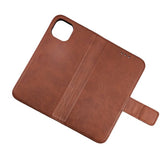 Rvelon iPhone 12 Mini -kotelo, aitoa nahkaa, ruskea