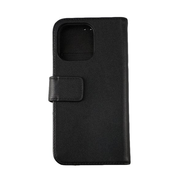 Rvelon iPhone 12 Mini Kotelo, aitoa nahkaa, musta