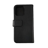 Rvelon iPhone 12 Mini Kotelo, aitoa nahkaa, musta