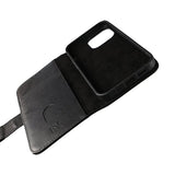 Rvelon iPhone 12 Mini Kotelo, aitoa nahkaa, musta