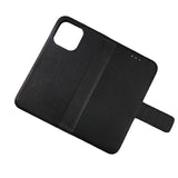 Rvelon iPhone 12 Mini Kotelo, aitoa nahkaa, musta