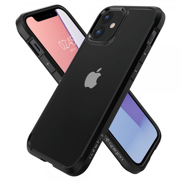 Spigen iPhone 12 Mini Kuori Ultra Hybrid Matta Musta