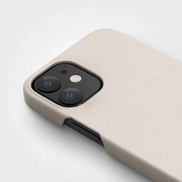 agood company iPhone 12 Mini Kuori Kasvipohjainen Vanilla Valkoinen