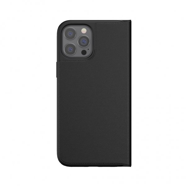 Adidas iPhone 12 Pro Max Kotelo Booklet Case Basic Musta