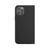 Adidas iPhone 12 Pro Max Kotelo Booklet Case Basic Musta