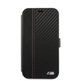 BMW iPhone 12 Pro Max Dynamic Carbon -kuori, musta