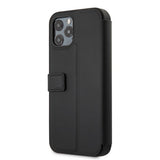 Ferrari iPhone 12 Pro Max -suojakuori, Logo Perforoitu Musta