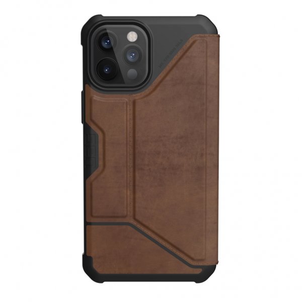 Urban Armor Gear (UAG) iPhone 12 Pro Max -suojakuori Metropolis Leather, ruskea