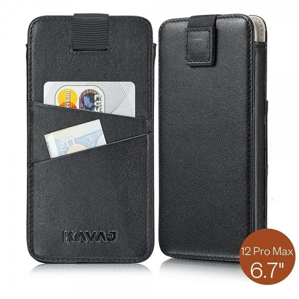 Kavaj iPhone 12 Pro Max -suojakotelo Miami, musta