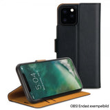 Xqisit iPhone 12 Pro Max -suojakotelo, Slim Wallet Selection, musta