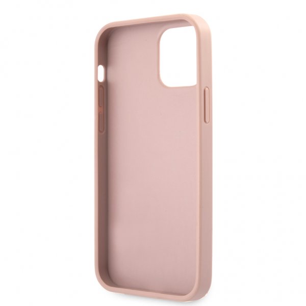 Guess iPhone 12 Pro Max -kuoret 4G Logo Saffiano Pinkki