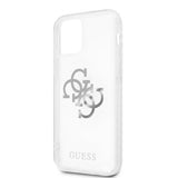 Guess iPhone 12 Pro Max Kuori 4G Logo Silver Kirkas