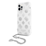 Guess iPhone 12 Pro Max Kuori Chain Peony Silver