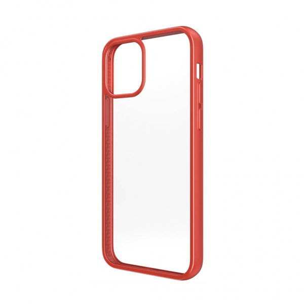 PanzerGlass iPhone 12 Pro Max ClearCase Color Mandarin Red -kuori