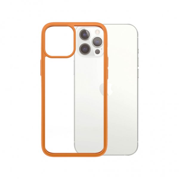 PanzerGlass iPhone 12 Pro Max ClearCase Color PG Orange -suojakuori