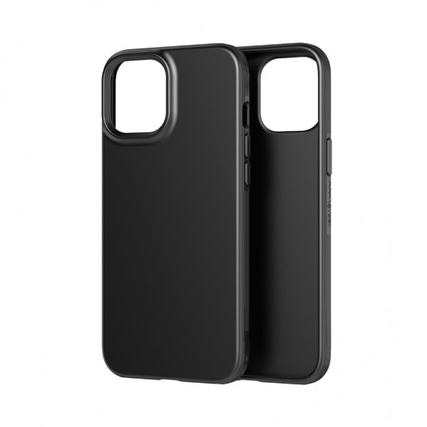 Tech21 iPhone 12 Pro Max -suojakuori, Evo Slim Charcoal Black