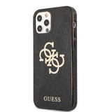 Guess iPhone 12 Pro Max Kuori Glitter Musta