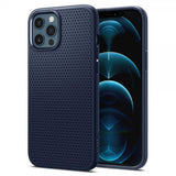 Spigen iPhone 12 Pro Max Kuori Liquid Air Navy Blue