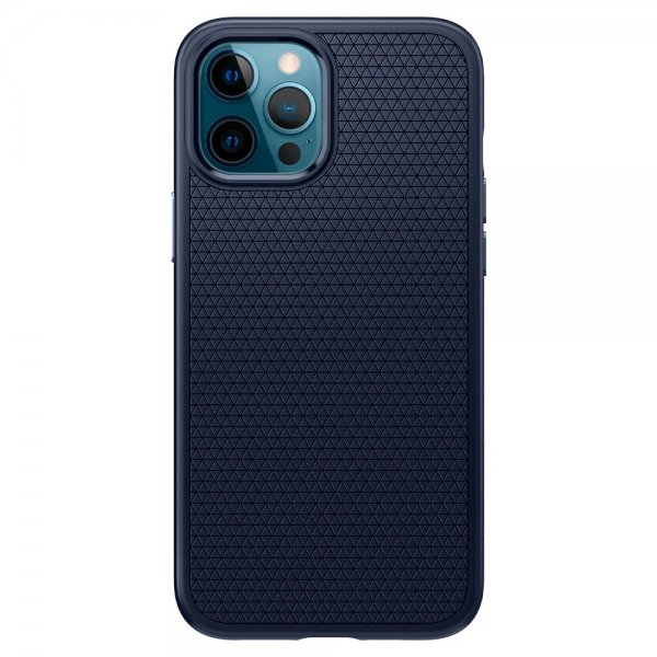 Spigen iPhone 12 Pro Max Kuori Liquid Air Navy Blue