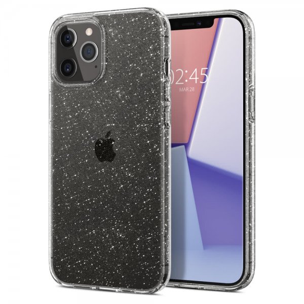 Spigen iPhone 12 Pro Max Kuori Liquid Crystal Glitter Crystal Quartz